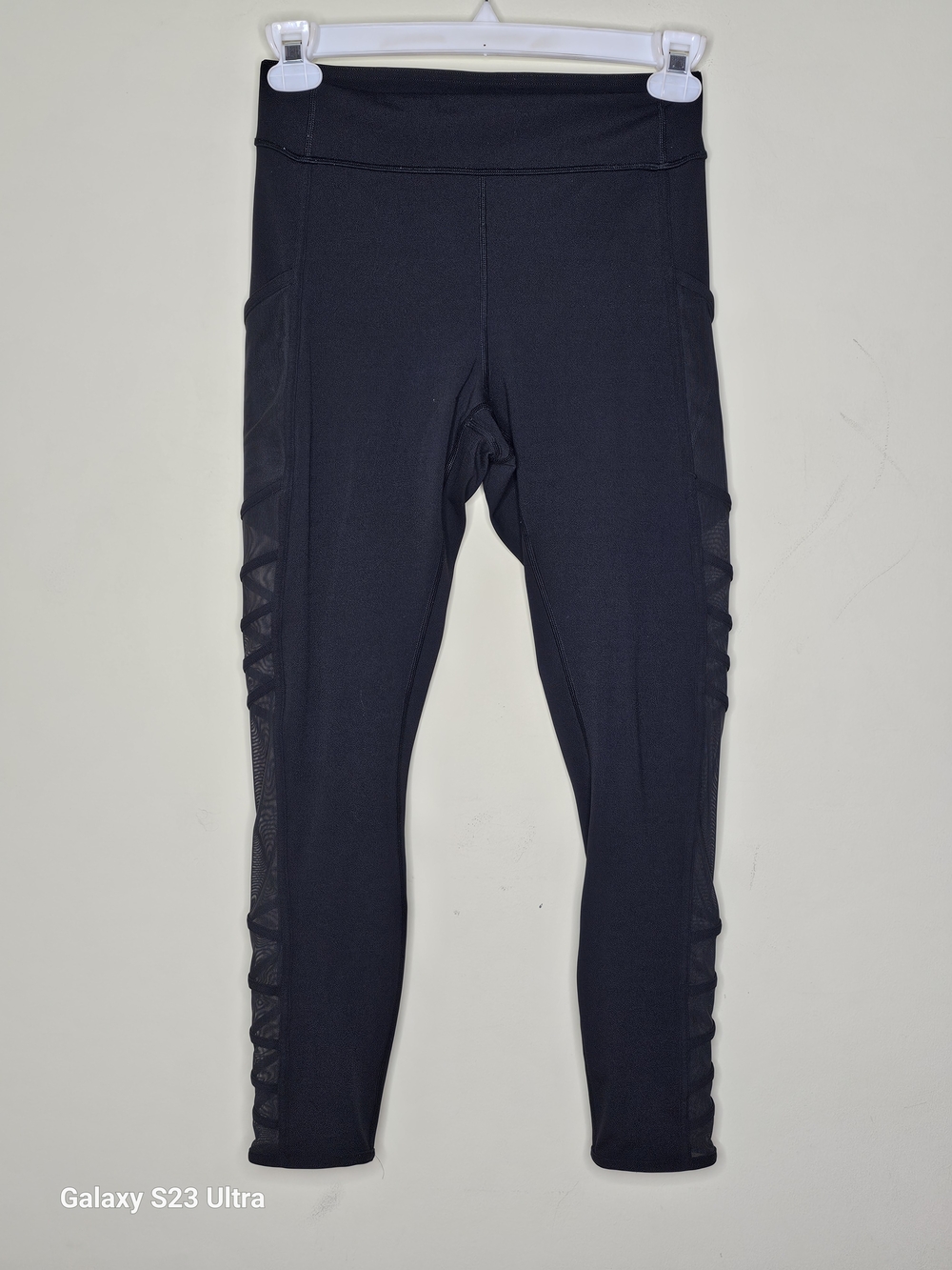 Lululemon Black Mesh Side Panel Leggings
